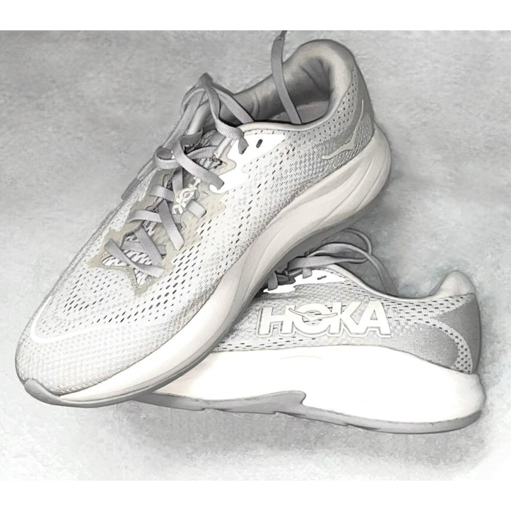 Womens HOKA Rincon 4 Athletic Shoe Stardust/Cosmic Gray - Size 9 - Picture 9 of 9